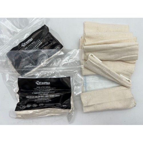 Бинт абсорбирующий эластичный медицинский с одной подушечкой (аналог израильского бандажа) в Керчи