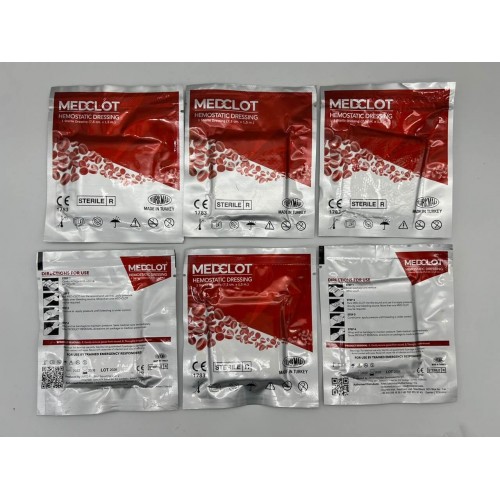 Гемостатический бинт MEDCLOT кровоостанавливающий с коалином (Турция) в Керчи