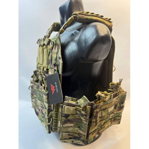 Жилет (плитник быстросъёмный YAKEDA original /разгрузка)2 с подсумками на спине в Керчи