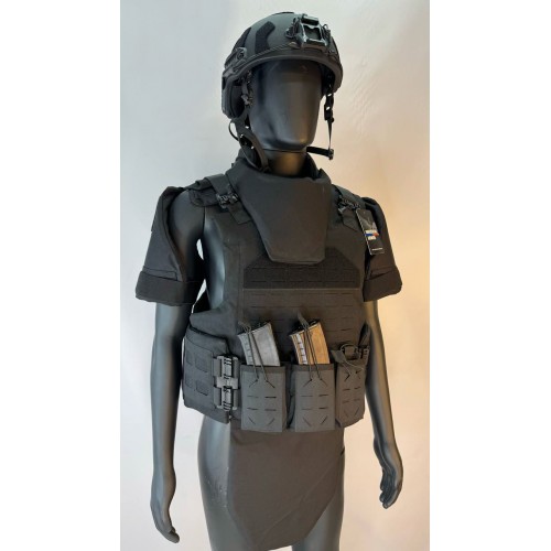 Бронежилет разгрузочный UNIVERSAL ARMOR в Керчи (СВМПЭ + бронеплиты Бр5 класса) черный