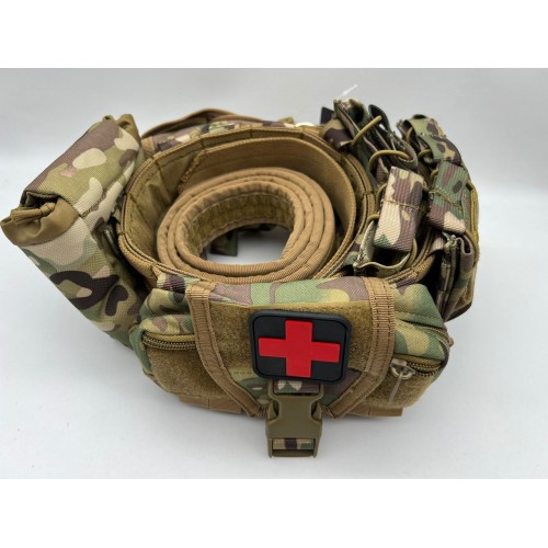 Пояс разгрузочный YAKEDA тактический с подсумками в Керчи