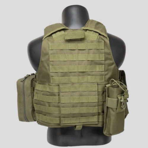 Тактический разгрузочный жилет «5 / пять карманов» с подсумками Tactical Molle Plate Carrier для съемных бронепластин в Керчи