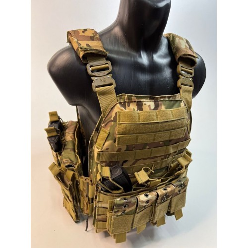 Жилет (плитник быстросъёмный/разгрузка) с возможностью установки боковых плит или боковых баллистических пакетов в Керчи