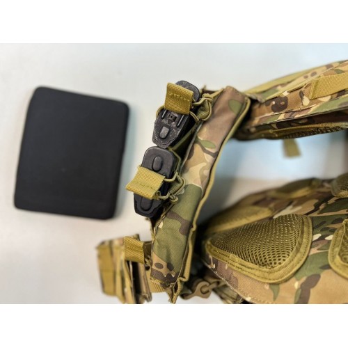 Жилет (плитник быстросъёмный/разгрузка) с возможностью установки боковых плит или боковых баллистических пакетов в Керчи